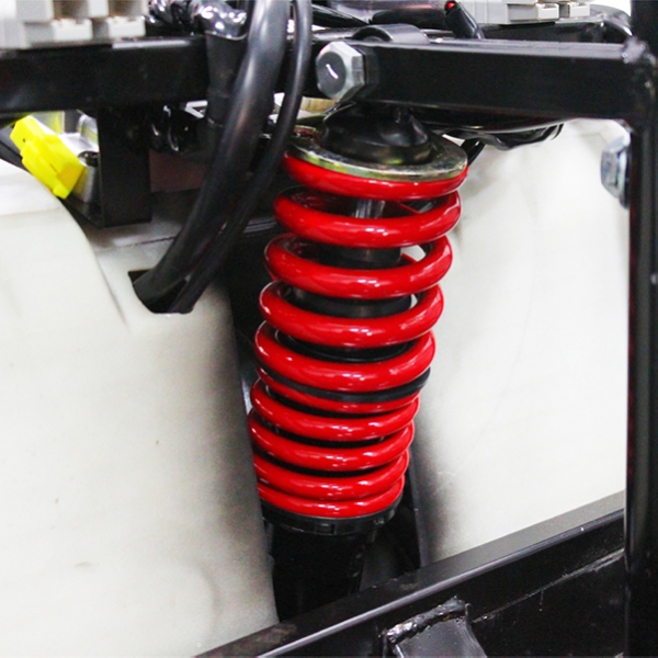 Scootmobiel met goede vering dual-rear-suspension