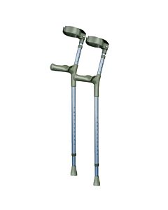 Elleboogkrukken Base dubbel verstelbaar - metallic blauw