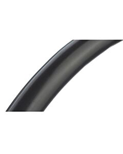 Hoepelovertrek zwart glad 24