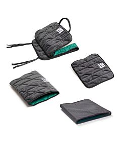 Anti-slip houdt de client meer rechtop en verminderd onderuit zakken in de stoel