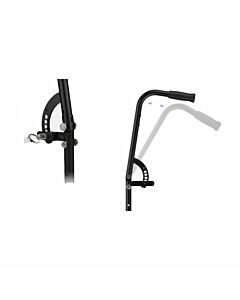 Eenmalig in hoek te verstellen rugleuning voor rolstoel