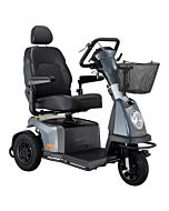 Excel Galaxy Plus EVO 3 Thunder Grey voorkant en linker zijkant scootmobiel