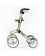 Rollator met schokabsorberende vering