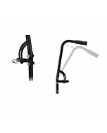 Eenmalig in hoek te verstellen rugleuning voor rolstoel